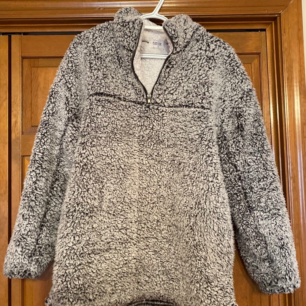 Peach Love Sherpa Pullover